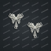 Jewelry set Filigree Earrings White Wax Casting Resin 3D Printing Service CS62T-013ch-E