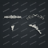 Jewelry set Filigree Bracelet White Wax Casting Resin 3D Printing Service CS62T-014ch-B
