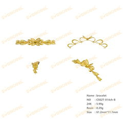 Jewelry set Filigree Bracelet White Wax Casting Resin 3D Printing Service CS62T-014ch-B