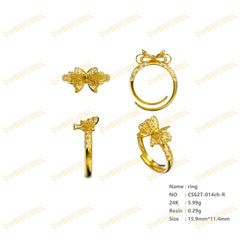 Jewelry set Filigree Ring White Wax Casting Resin 3D Printing Service CS62T-014ch-R