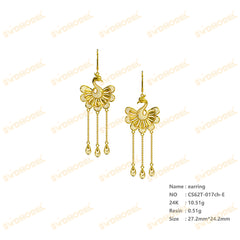 Jewelry set Filigree Earrings White Wax Casting Resin 3D Printing Service CS62T-017ch-E