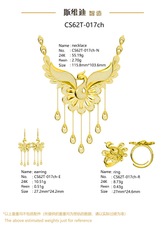 Jewelry set Filigree Set White Wax Casting Resin 3D Printing Service CS62T-017ch