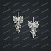 Jewelry set Filigree Earrings White Wax Casting Resin 3D Printing Service CS63T-001ap-E