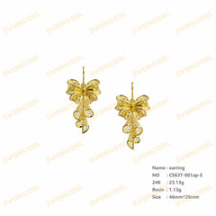 Jewelry set Filigree Earrings White Wax Casting Resin 3D Printing Service CS63T-001ap-E