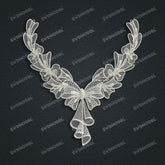 Jewelry set Filigree Necklace White Wax Casting Resin 3D Printing Service CS61T-001ap-N2