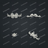 Jewelry set Filigree Bracelet White Wax Casting Resin 3D Printing Service CS63T-002ap-B1