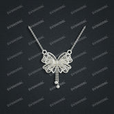 Jewelry set Filigree Necklace White Wax Casting Resin 3D Printing Service CS63T-002ap-N2