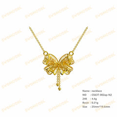 Jewelry set Filigree Necklace White Wax Casting Resin 3D Printing Service CS63T-002ap-N2