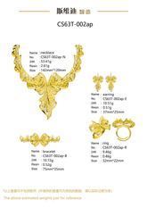 Jewelry set Filigree Set White Wax Casting Resin 3D Printing Service CS63T-002ap