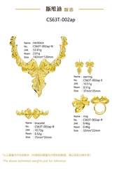 Jewelry set Filigree Set White Wax Casting Resin 3D Printing Service CS63T-002ap