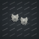 Jewelry set Filigree Earrings White Wax Casting Resin 3D Printing Service CS63T-003ap-E