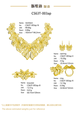 Jewelry set Filigree Set White Wax Casting Resin 3D Printing Service CS63T-003ap