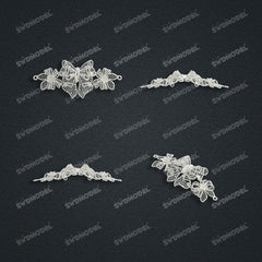 Jewelry set Filigree Set White Wax Casting Resin 3D Printing Service CS63T-003ap(N2)