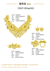 Jewelry set Filigree Set White Wax Casting Resin 3D Printing Service CS63T-003ap(N2)