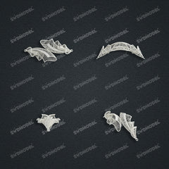 Jewelry set Filigree Set White Wax Casting Resin 3D Printing Service CS63T-004ap