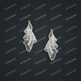 Jewelry set Filigree Earrings White Wax Casting Resin 3D Printing Service CS63T-004ap-E