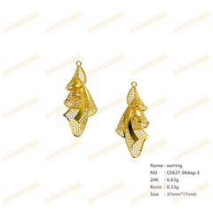 Jewelry set Filigree Earrings White Wax Casting Resin 3D Printing Service CS63T-004ap-E