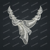 Jewelry set Filigree Necklace White Wax Casting Resin 3D Printing Service CS63T-004ap-N1