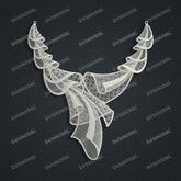 Jewelry set Filigree Necklace White Wax Casting Resin 3D Printing Service CS63T-004ap-N