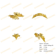 Jewelry set Filigree Bracelet White Wax Casting Resin 3D Printing Service CS63T-004ap-B1