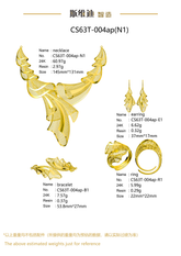 Jewelry set Filigree Set White Wax Casting Resin 3D Printing Service CS63T-004ap(N1)