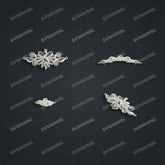 Jewelry set Filigree Bracelet White Wax Casting Resin 3D Printing Service CS63T-005ap-B