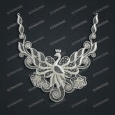 Jewelry set Filigree Necklace White Wax Casting Resin 3D Printing Service CS63T-005ap-N