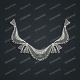 Jewelry set Filigree Necklace White Wax Casting Resin 3D Printing Service CS63T-006ap-N