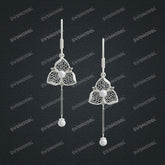 Jewelry set Filigree Earrings White Wax Casting Resin 3D Printing Service CS63T-023ap-E