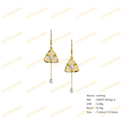 Jewelry set Filigree Earrings White Wax Casting Resin 3D Printing Service CS63T-023ap-E