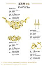 Jewelry set Filigree Set White Wax Casting Resin 3D Printing Service CS63T-023ap