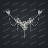 Jewelry set Filigree Necklace White Wax Casting Resin 3D Printing Service CS63T-024ap-N1