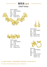 Jewelry set Filigree Set White Wax Casting Resin 3D Printing Service CS63T-024ap