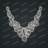 Jewelry set Filigree Necklace White Wax Casting Resin 3D Printing Service CS63T-027ap-N