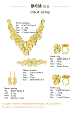 Jewelry set Filigree Set White Wax Casting Resin 3D Printing Service CS63T-027ap