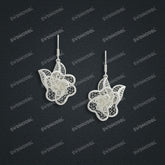 Jewelry set Filigree Earrings White Wax Casting Resin 3D Printing Service CS63T-029ap-E