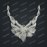 Jewelry set Filigree Necklace White Wax Casting Resin 3D Printing Service CS63T-029ap-N