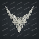 Jewelry set Filigree Necklace White Wax Casting Resin 3D Printing Service CS63T-030ap-N