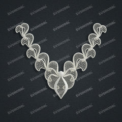 Jewelry set Filigree Set White Wax Casting Resin 3D Printing Service CS63T-031ap
