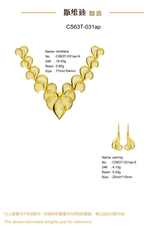 Jewelry set Filigree Set White Wax Casting Resin 3D Printing Service CS63T-031ap