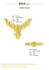 Jewelry set Filigree Set White Wax Casting Resin 3D Printing Service CS63T-032ap
