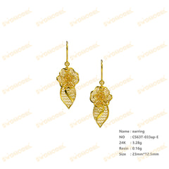 Jewelry set Filigree Earrings White Wax Casting Resin 3D Printing Service CS63T-033ap-E