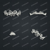 Jewelry set Filigree Bracelet White Wax Casting Resin 3D Printing Service CS63T-040ap-B