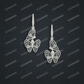 Jewelry set Filigree Earrings White Wax Casting Resin 3D Printing Service CS63T-040ap-E