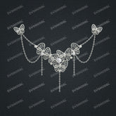 Jewelry set Filigree Necklace White Wax Casting Resin 3D Printing Service CS63T-040ap-N