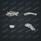 Jewelry set Filigree Bracelet White Wax Casting Resin 3D Printing Service CS63T-084ap-B