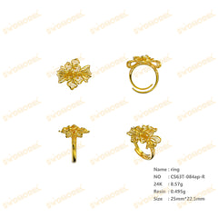 Jewelry set Filigree Ring White Wax Casting Resin 3D Printing Service CS63T-084ap-R