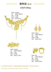 Jewelry set Filigree Set White Wax Casting Resin 3D Printing Service CS63T-084ap