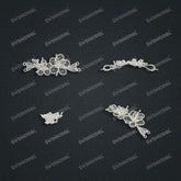 Jewelry set Filigree Bracelet White Wax Casting Resin 3D Printing Service CS63T-084ap-B