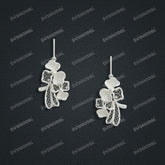 Jewelry set Filigree Earrings White Wax Casting Resin 3D Printing Service CS63T-100ap-E